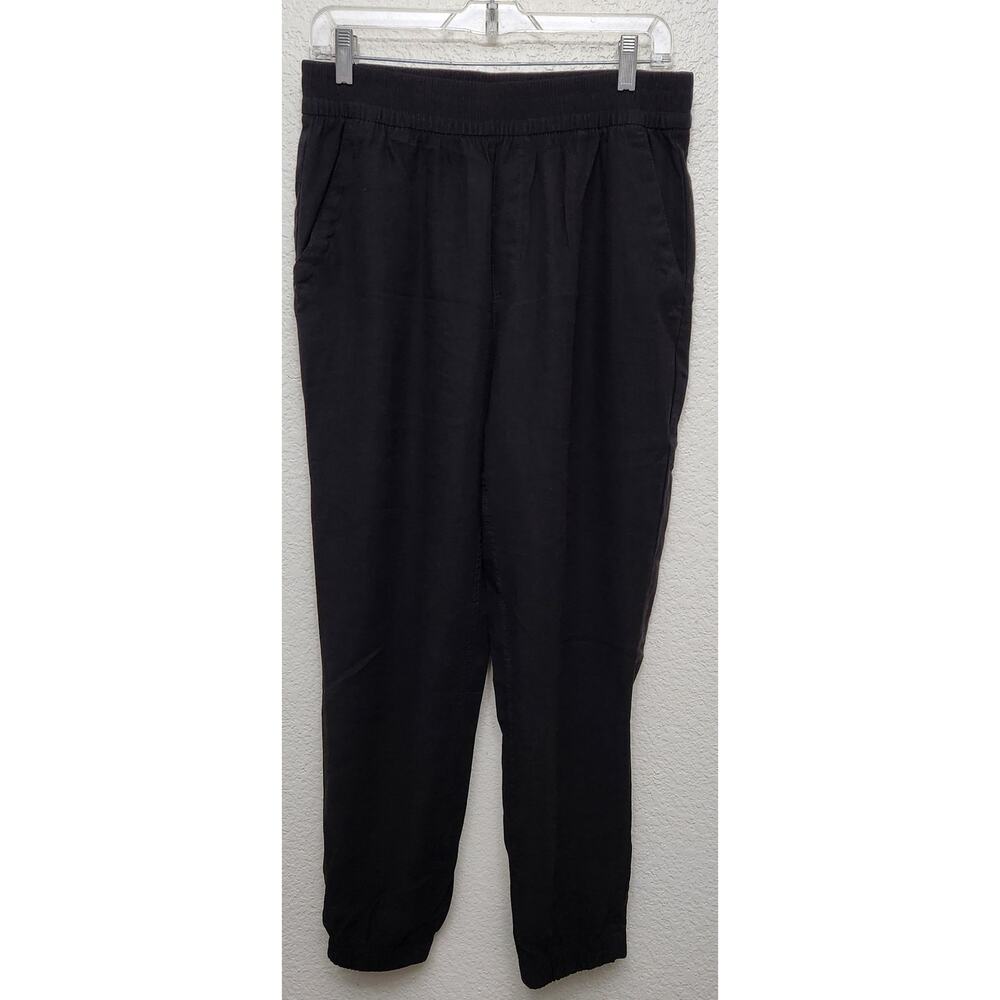 Old Navy Black Elastic Waist Pleated Front Pull On Pants Medium Lightweight Soft